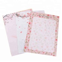 Manufactural new design fancy paper custom logo printing note paper