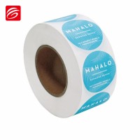 custom adhesive roll vinyl circle label sticker