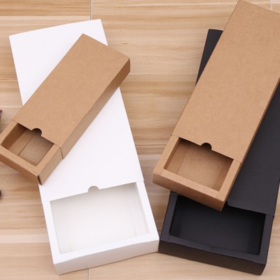 Custom Printed Cardboard Paper Electronic Box Packaging in Drawer Style