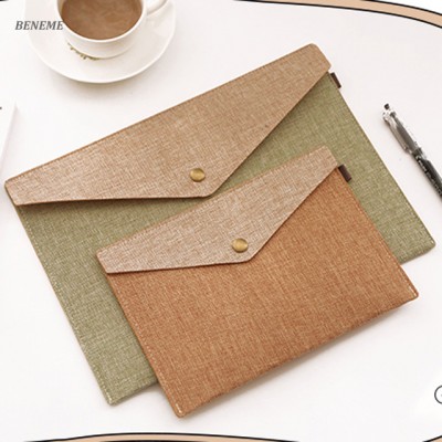 High End Magnificent Linen Fabrics Commercial Portable Business Folder