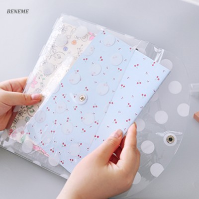 Full Color Dot Custom Printed Mini Plastic Stationery Folders Wholesale