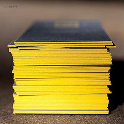 Foldable black Paper Gold Edge Creative Gold Foil Business Cards Cheap