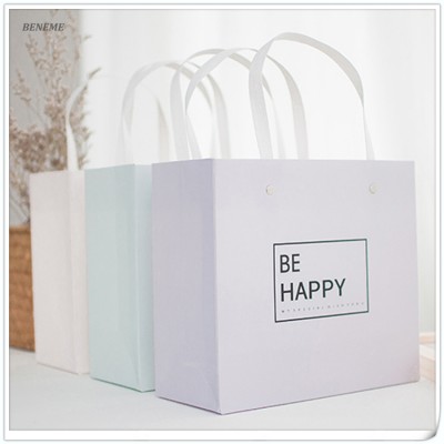 Cute Solid Packaging Custom Paper Wholesale Christmas Gift Bags