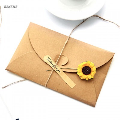 2017 Handmade Cheap Wholesale Online Fancy Kraft Paper Gift Card Making