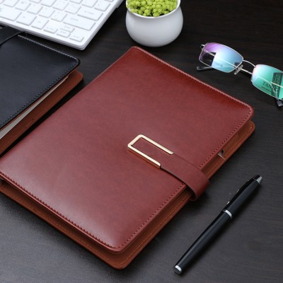 High End Competitive Price Wholesale Faux Leather Notebook Grill with Pen Insert